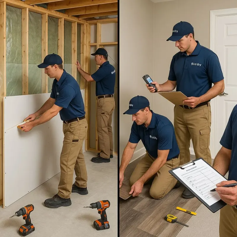 Repairs and Reconstruction process in Burke County, NC